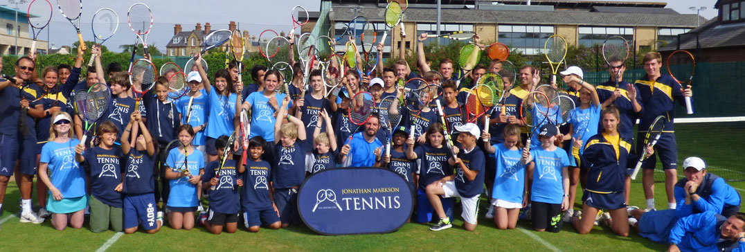 Giocatori e allenatori al  Tennis Camp di Oxford