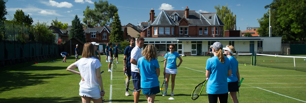 Adult Tennis Camp group