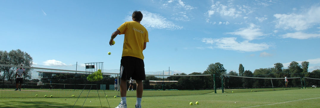 Allenatore di tennis - campi in erba a Oxford 
